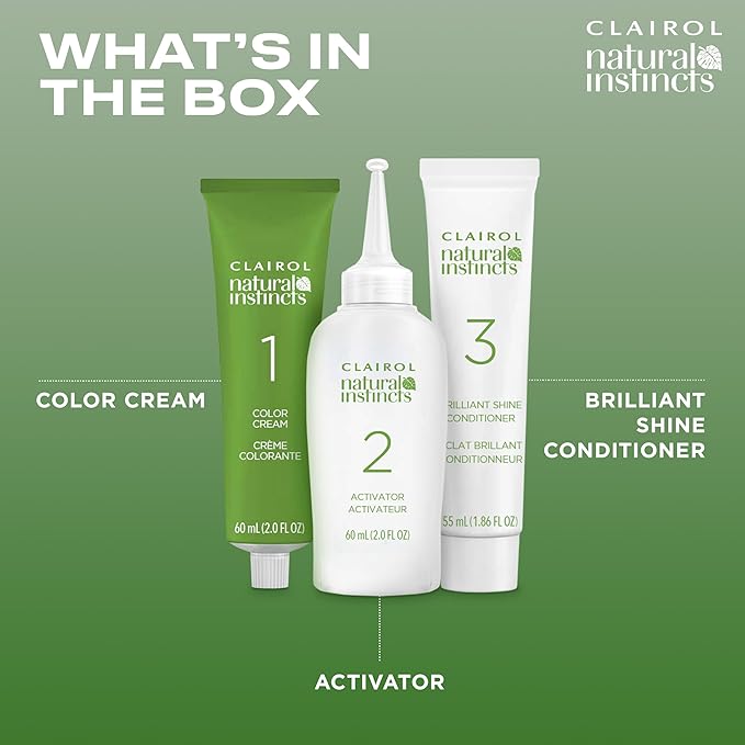 Clairol Natural Instincts Demi-Permanent Hair Dye, 7RG Dark Rose Gold Blonde Hair Color, Pack of 1-VivaGrace Women