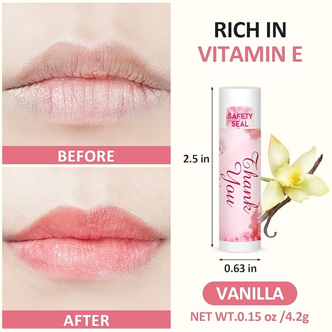 DMSKY 60 Pcs Wedding Bridal Shower Lip Balm Bulk, Bachelorette Souvenir & Baby Shower Favors, Wedding Party Favors for Guests, Thank You Gifts for Women Coworker Staff-VivaGrace Women