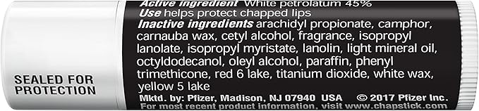 ChapStick Classic Original Lip Balm Tubes, Lip Care - 0.15 Oz (Pack of 12)-VivaGrace Women