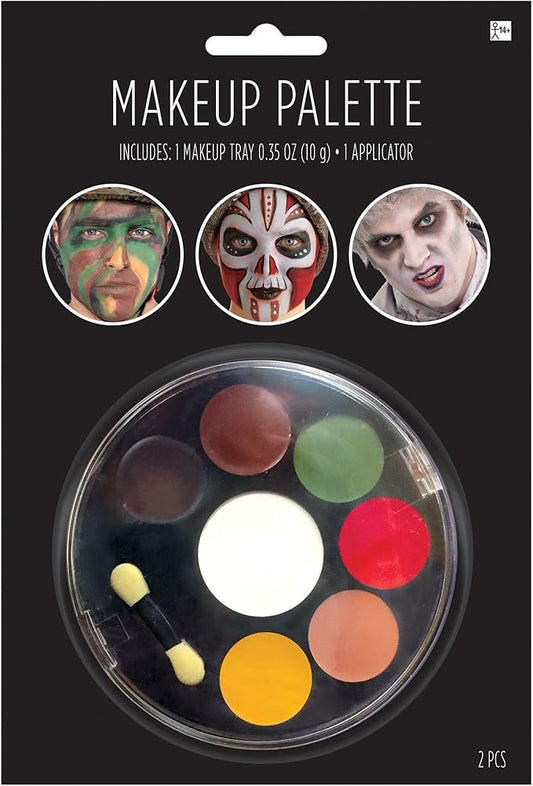 Assorted Colors Makeup Palette (1 Count) - Includes Make-up Tray and Applicator, Vibrant Shades, Ultra-Pigmented - Perfect for Artists & Beauty Lovers-VivaGrace Women