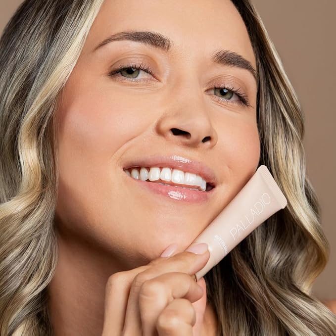 Palladio Butter Balm - Hydrating Lip Balm with Sheer Tint, Aloe, Peptides, Shea Butter, and Vegan Formulation for Instant Moisture, Shine, and Soothing Lip Care, French Vanilla-VivaGrace Women