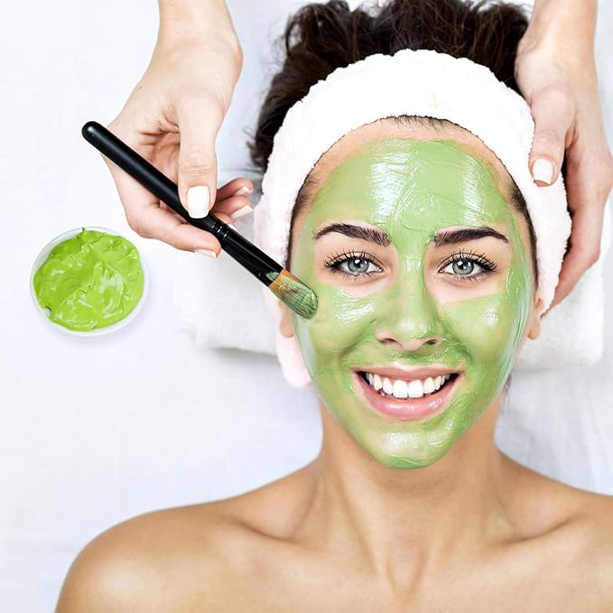 Green Tea Matcha Facial Detox Mud Mask with Aloe Vera, Deep Cleaning, Hydrating, Detoxing, Healing, and Relaxing Volcanic Clay Facial Mask-VivaGrace Women