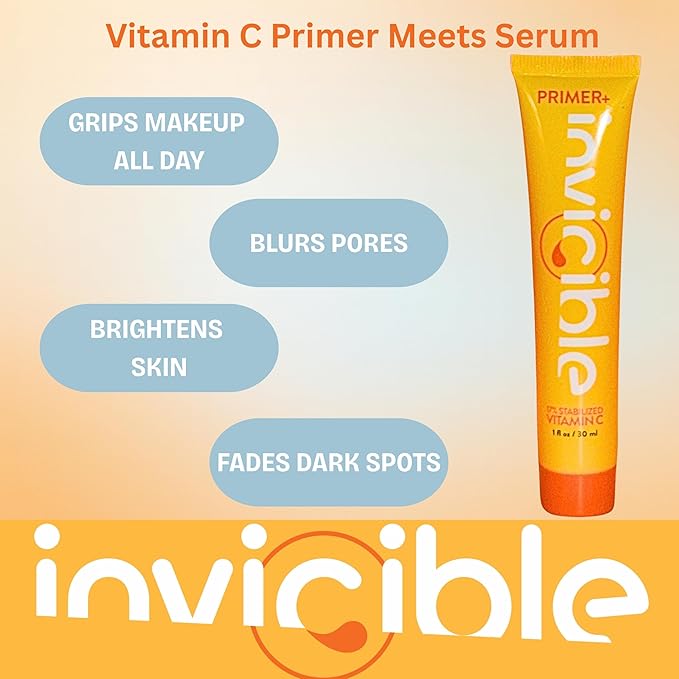 5 in 1 Primer For Face Before Makeup | 17% Vitamin C | All Day Grip | Dark Spot Corrector | Silky Matt Finish | Chemical Free | Vegan | All Skin Types | Made in America | 1fl oz-VivaGrace Women