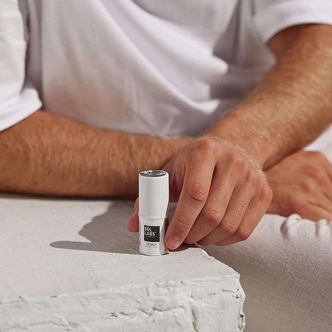 SPF 15 Lip Balm Sunscreen, Shea Butter Intensive Hydration, Revitalizing Antioxidants, Zinc UV Protection, Reduces Lip Lines, Oversized 11g Tube, Rejuvenating Lavender Mint-VivaGrace Women