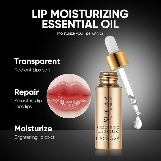 Lip Care Kit with Lip Exfoliator Scrub, Lip Sleeping Mask and Lip Essence Oil for Dry Cracked Lips, Repair and Moisturize Your Lips All Day-VivaGrace Women