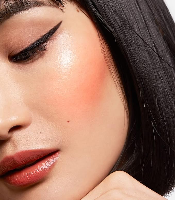 MAKE Beauty Heat Stroke Cream Blush Stick for Cheeks with Natural Hydrating Dewy Finish. Creamy Gel Blush Balm - Shade Inflamed, Coral Orange Cheek Tint-VivaGrace Women