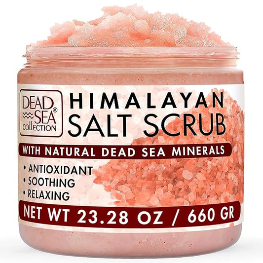 Dead Sea Collection Himalayan Salt Scrub – Exfoliating Body Scrub for Women – Moisturizing and Nourishing Skin – with Pure Oils and Dead Sea Minerals (23.28 Oz)-VivaGrace Women