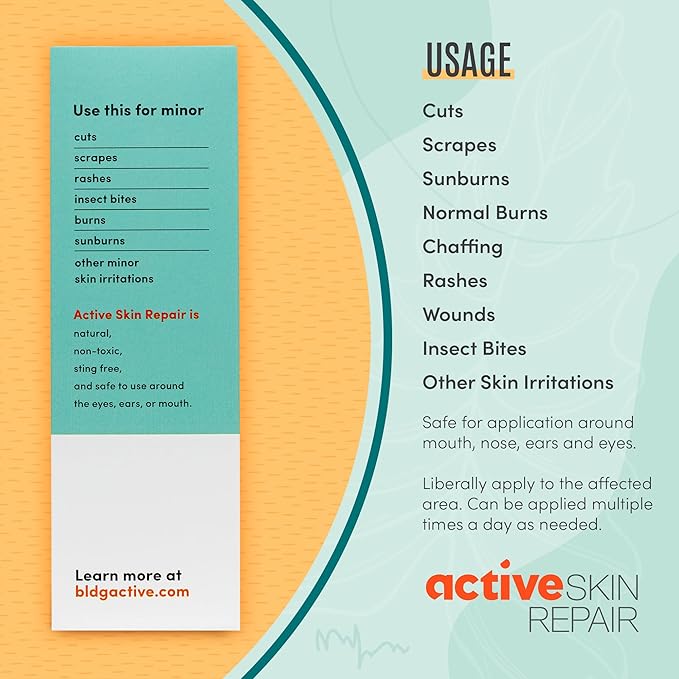 Active Skin Repair First Aid Healing Skin Spray - Natural & Non-Toxic with Hypochlorus Acid for Minor Cuts, Wounds, Scrapes, Rashes, Sunburns, & More, 3 oz-VivaGrace Women