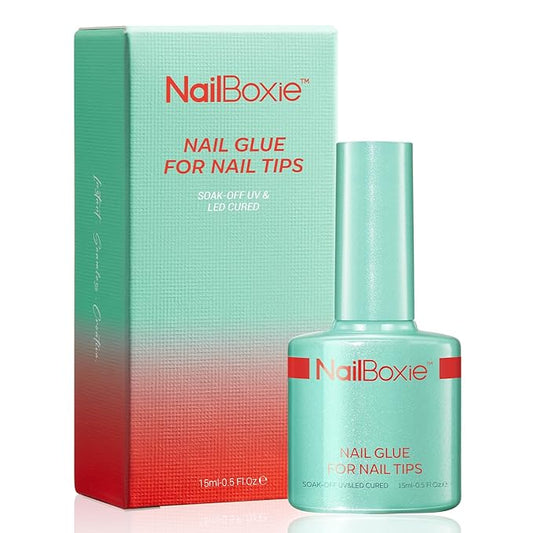 modelones Nail Glue for Nail Tips, 9 in One Glue for Press Ons, Clear Tips, Need U V Light Cured, 15ML-VivaGrace Women