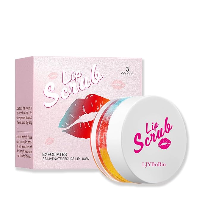 Nourishing Smooth Lip Scrub,Soft Long Lasting Moisturizing Lip Scrubber Exfoliator for Men & Women,Gentle Non-Greasy Sugar Scrub Lip Cares Moisturizer-VivaGrace Women