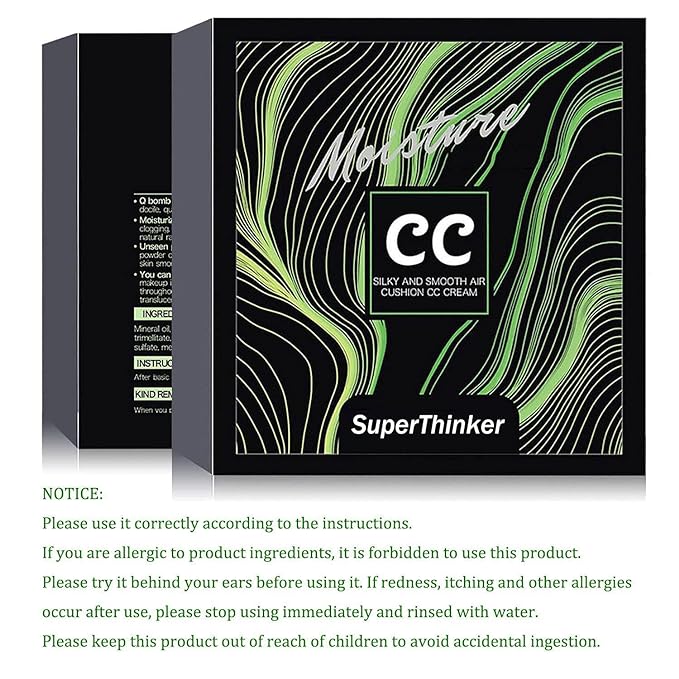 Mushroom Head Air Cushion CC Cream, BB Cream Face Makeup Foundation for Mature Skin Moisturizing Concealer Brighten Long-Lasting, Even Skin Tone for All Skin Types-VivaGrace Women