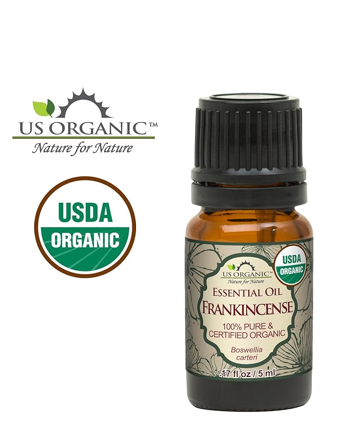 US Organic 100% Pure Frankincense (Boswellia Carteri) Essential Oil - Sourced from The Horn of Africa, USDA Certified Organic, Use Topically or in Diffuser, Perfect for Yoga or Meditation (5 ml)-VivaGrace Women