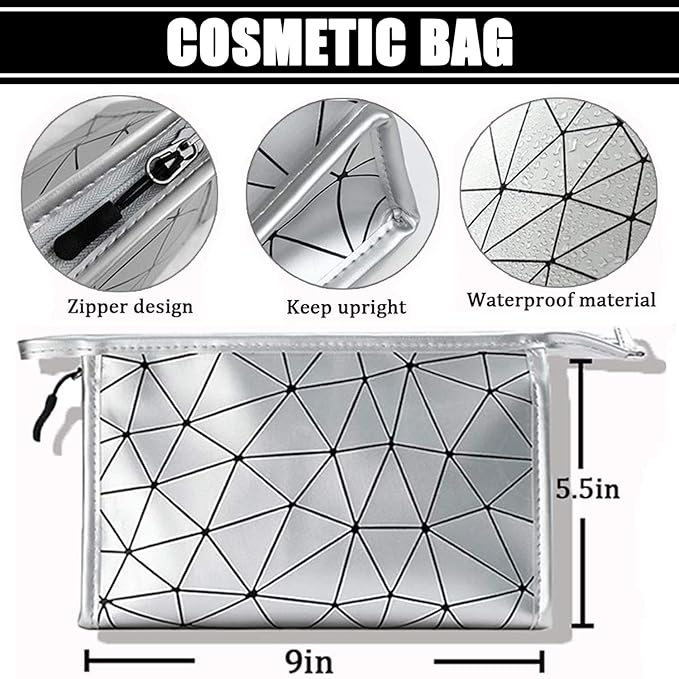 All in One Makeup Kit for Women Full Kit, includes 12 Colors Eyeshadow, 5PCS Brush Set, Eyebrow Pencil, Eyeliner & Mascara, Contour Stick, Primer & Liquid Highlighter With Cosmetic Bag Makeup Set-VivaGrace Women