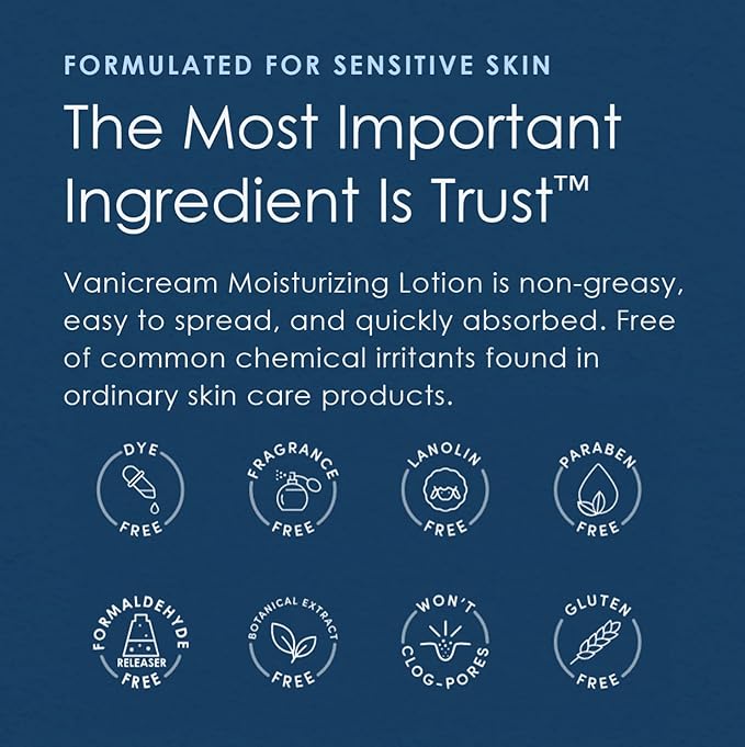 Vanicream Moisturizing Lotion with Pump Dispenser - 16 Fl Oz (Pack of 12) - Formulated Without Common Irritants for Those with Sensitive Skin (Pack of 12)-VivaGrace Women