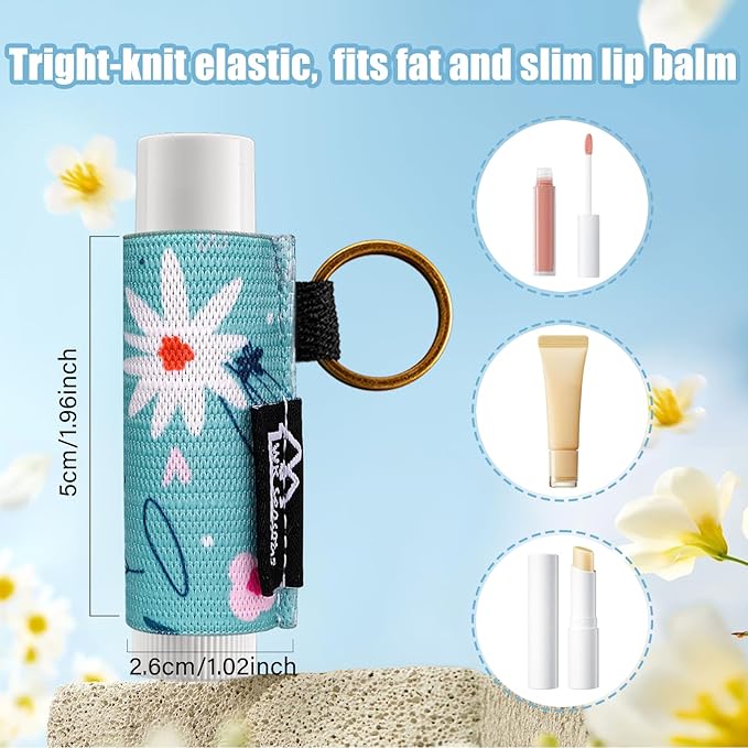 WK IEASON Lip Balm Holder Keychain Bulk Chapstick Holder Key chain-VivaGrace Women