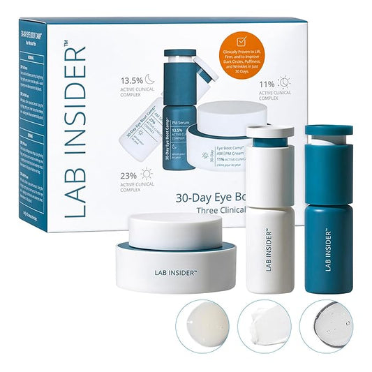 SKINN Caffeine Eye Cream for Dark Circles & Puffiness, 30 Day Eye Boot Camp - Under Eye Serum Brightens, Moisturizes, & Smoothens Eye Area - Day & Night Anti-Wrinkle Firming & Tightening Eyecream-VivaGrace Women