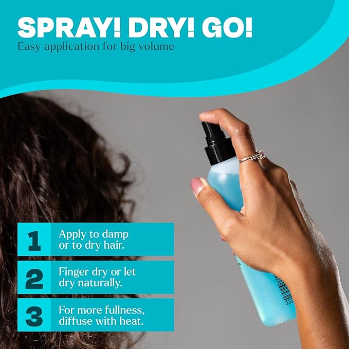 THESALONGUY - Sea Salt Texturizing Spray for Volumizing Curly and Wavy Hair, Men & Women, Beach Waves Hair Spray with Kelp & Natural Ingredients - 2 Pack-VivaGrace Women