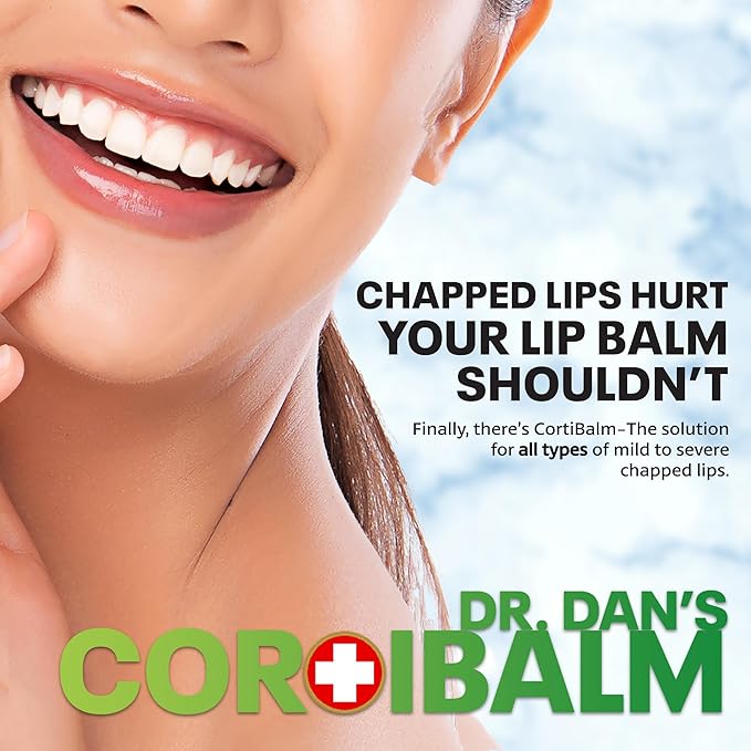 Dr. Dan's Cortibalm Jar - 1 Pack - for Dry Cracked Lips - Healing Lip Balm Jar for Severely Chapped Lips - Designed for Men, Women and Children -VivaGrace Women