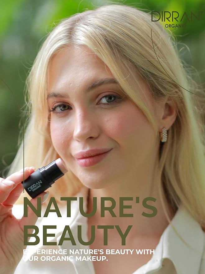 3 in 1 Natural Ingredient 90% Organic Blusher Stick For Lips, Eyes, & Cheeks, Hydration And Natural Beauty Apply directly And Blend With Fingertips, Small Enough to Carry (REDDEN)-VivaGrace Women