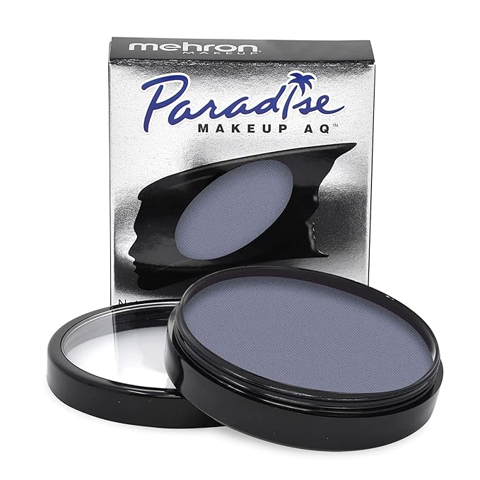Mehron Makeup Paradise Makeup AQ Pro Size | Stage & Screen Performance, Face & Body Painting, Beauty, Cosplay, and Halloween | Water Activated Face Paint, Body Paint 1.4 oz (40 g) - Storm Cloud-VivaGrace Women