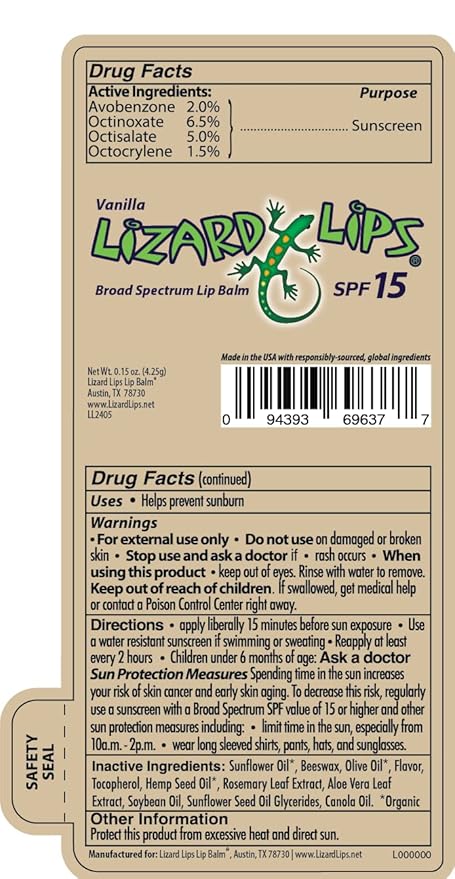 Lizard Lips SPF 15 Lip Balm (4 Flavor Variety)-VivaGrace Women