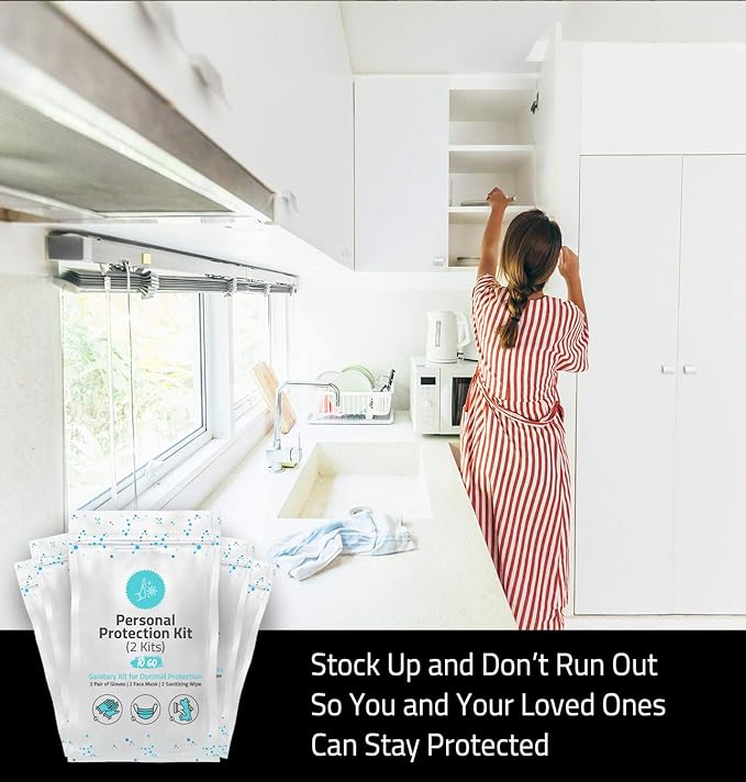 All-in-One Personal Protection Kits for TWO PEOPLE - 10 PACK-VivaGrace Women