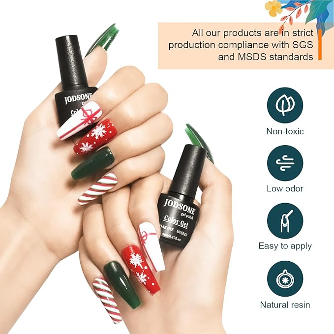 JODSONE 32 Colors Nail Polish Set With U V Light Manicure Nail Tools Nail Art Manicure Salon DIY at Home-VivaGrace Women