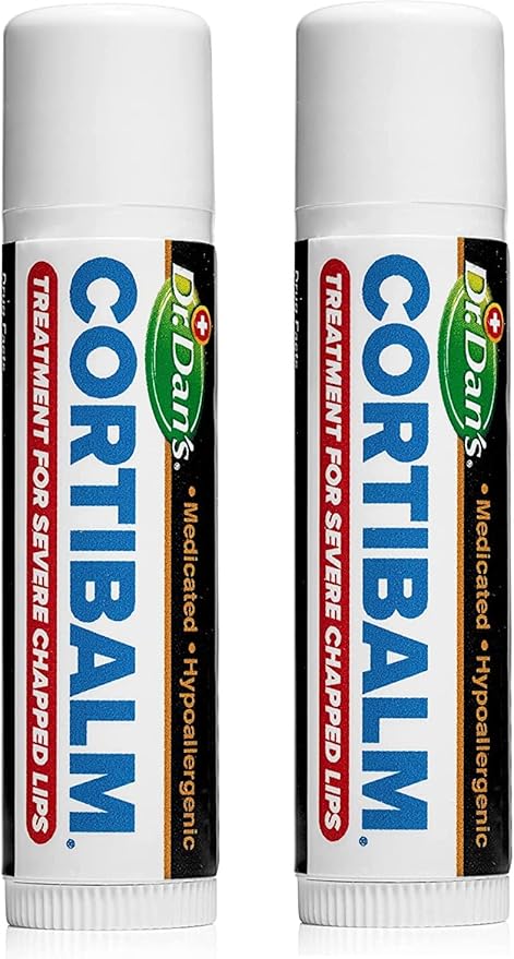 Dr. Dan's Cortibalm - 2 Pack - for Dry Cracked Lips - Healing Lip Balm for Severely Chapped Lips - Designed for Men, Women and Children-VivaGrace Women