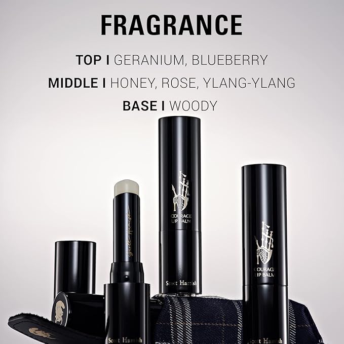 Courage Lip Balm & Case Gift Set - Pure Cowhide Leather Chapstick Holder with Hydrating Lip Balm for Dry Cracked Lips - Flavored Lip Balm & Lip Balm Holder Gift Set for Men-VivaGrace Women