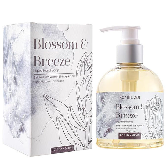 Liquid Hand Soap with Gift Box - Pure Nature's Embrace - Blossom & Breeze - 260ml/ 8.7 fl.oz