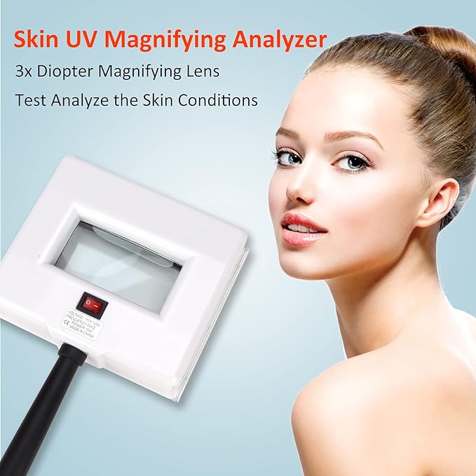 Beauty Star Woods Lamp Skin Analyzer, Professional Esthetician Supplies, Portable SPA Beauty Skin Care Tool-VivaGrace Women