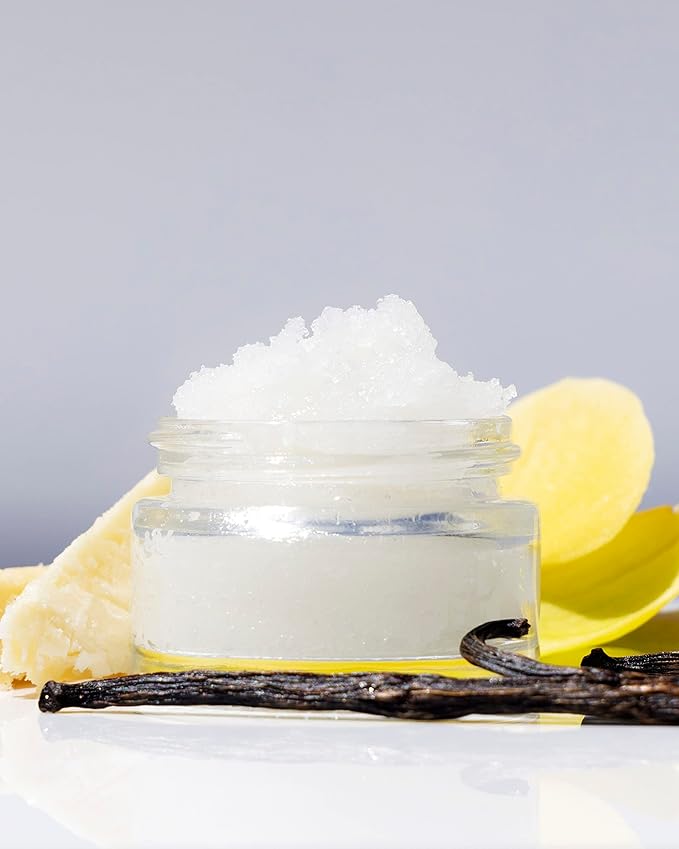 Three Ships Vanilla Lip Exfoliator – Vegan Lip Polish & Moisturizer – As Seen on TV – Soothing, Hydrating & Reviving Natural Lip Scrub for Dry, Damaged Lips, 15g-VivaGrace Women