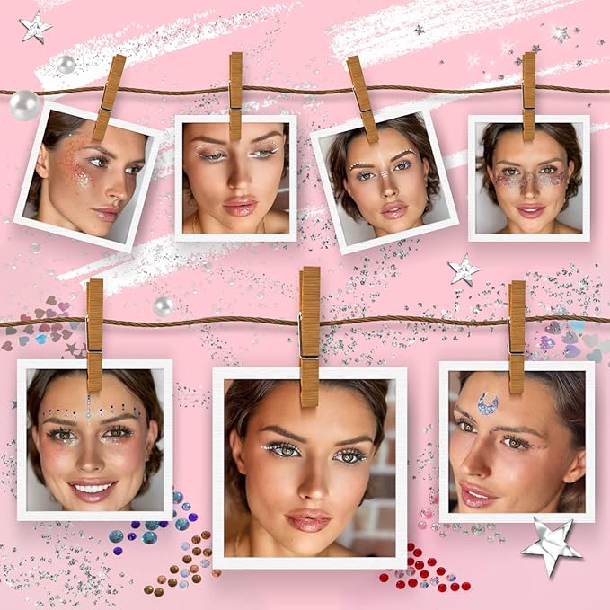 Euphoria makeup kit with glitter and gems/Professional makeup set-VivaGrace Women