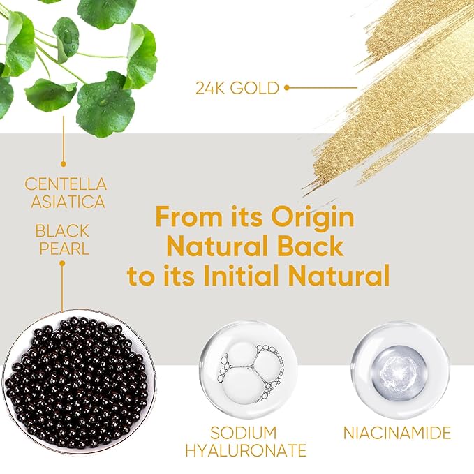 24k Gold Eye Treatment Maks 60PCS Under Eye Patch Cooling Under Eye Pads for Brightening Repairing and Refreshing Your Skin Under Eye Mask, Beauty Skin Care(gold)-VivaGrace Women