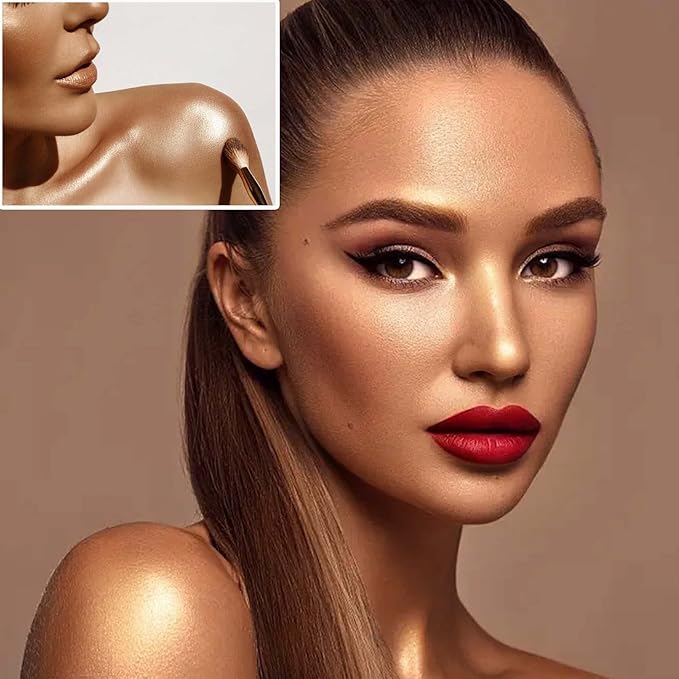Body Luminizer Liquid Illuminator, Bronze Gold, Skin Foundation Concealer, All Skin Types-VivaGrace Women