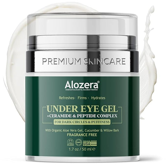Under Eye Gel - Premium Anti Aging Eye Cream for Dark Circles & Puffiness, Treatment On, Eye Bags Gone, Brightness Glows, 1.7 oz.-VivaGrace Women