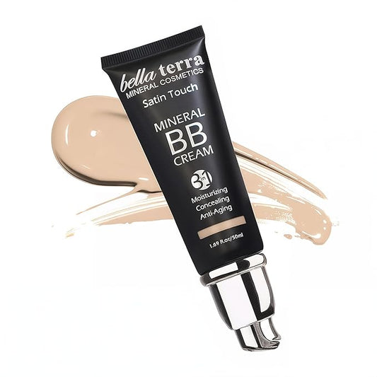 Bellaterra Cosmetics BB Cream - Tinted Moisturizer, Mineral Foundation Makeup, Fair 101 | Skin Perfector, 1.69 oz-VivaGrace Women