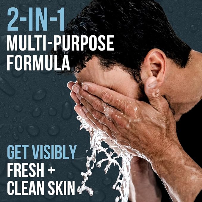 Premium Daily Power Scrub | 8 oz | Exfoliating Mens Face Wash | Deep Cleans + Prevents Breakouts | Face Wash Men's | Natural Ingredients | Made in USA-VivaGrace Women