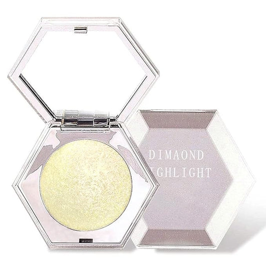 Erinde Champagne Gold Face Highlighter Makeup Palette, Shimmer Diamond Glitter Highlighter Powder for Face Body, Face Highlighters Makeup & luminizers Palette, Long-Lasting Lightweight, 03#-VivaGrace Women