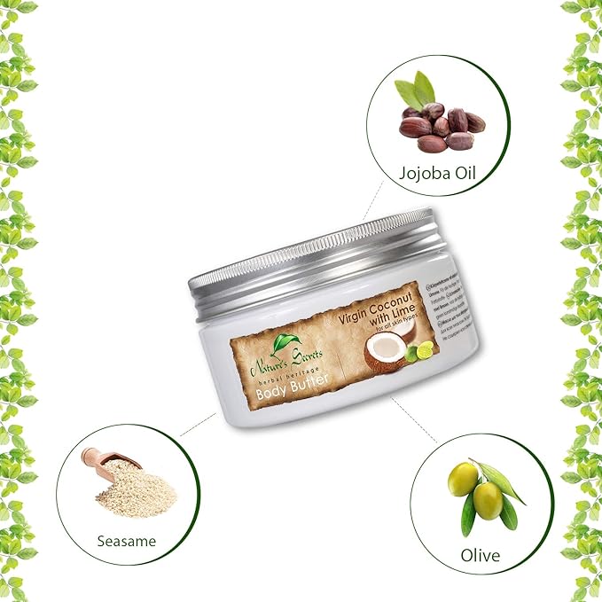 Nature's Secrets Coconut Body Butter with Hyaluronic Acid, Retinol, Jojoba Oil & Viatmin E. Creamy, Ultra-Moisturising. For Dry Skin.-VivaGrace Women