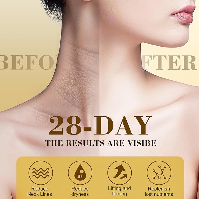 [2025 Upgrade] AH8 Firming Neck Cream with Roller - Tightening & Lifting Cream for Sagging Skin, 8-HA Clockwise Neck Cream for Face & Body Skin Tightening Cream with Massage Roller-VivaGrace Women