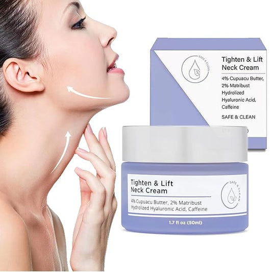 Neck Firming Cream, Neck Tightening Cream, Tighten and Lift Neck Cream, Neck Creams for Tightening and Firming Sagging Skin, Help Reduce Fine Lines & Wrinkles-VivaGrace Women
