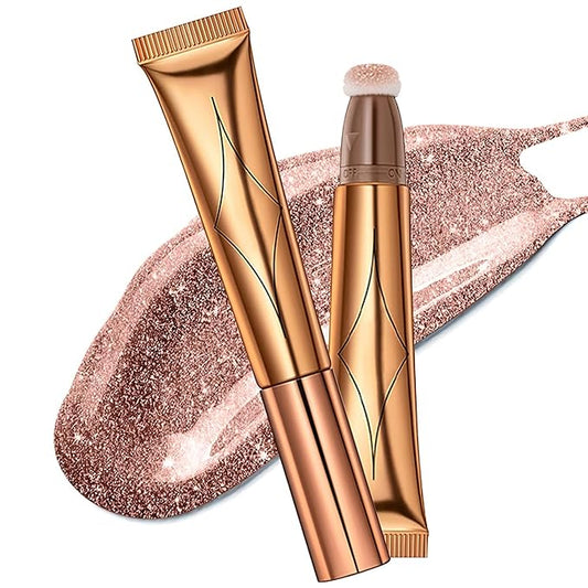 Contour Beauty Wand, Liquid Face Concealer Contouring Highlighter Blusher Stick with Cushion Applicator, Long Lasting Smooth Natural Matte Finish, Lightweight Blendable Super Silky Cream Contour Stick-VivaGrace Women