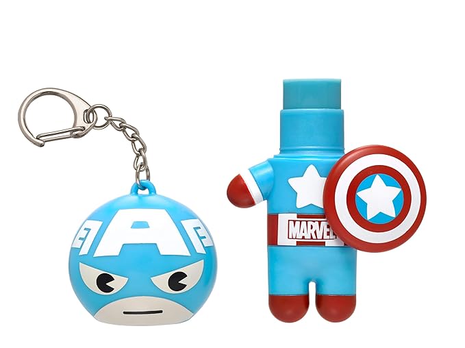 Lip Smacker Marvel, keychain, lip balm for kids - Captain America-VivaGrace Women