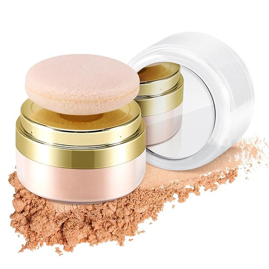 Boobeen Setting Powder, Lightweight Oil Control Loose Setting Powder, Full Coverage Finishing Powder For a Matte Flawless Look, Pressed Face Powder Makeup to Reduce Shine, Long Lasting-VivaGrace Women