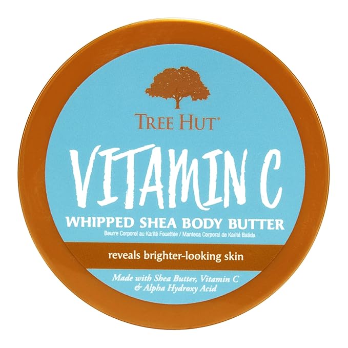 Tree Hut Vitamin C Whipped Shea Body Butter, 8.4oz, Lightweight, Long-lasting, Hydrating Moisturizer with Natural Shea Butter for Nourishing Essential Body Care-VivaGrace Women