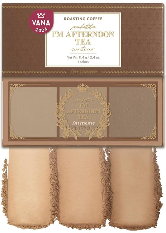 I'm Meme Palette - Afternoon Tea Contour | Roasting Coffee, Bronzer Palette for Face & Cheeks, Matte Powder Bronzer, Natural Makeup, Buildable Coverage, Light to Medium, For Warm Tone Skin, 0.4 Oz-VivaGrace Women