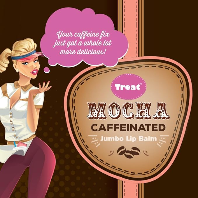 TREAT Jumbo Lip Balm - Mocha, Organic & Cruelty Free (.50 OZ)-VivaGrace Women