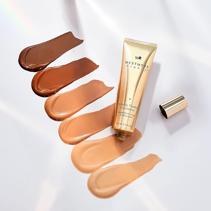 Westmore Beauty Instantly Flawless Foundation - Medium Tan 1.2 oz - Foundation Full Coverage, Makeup Foundation, Liquid Foundation, Best Foundation, Light Foundation Foundation Makeup Full Coverage-VivaGrace Women