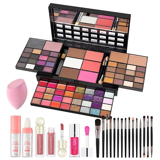 74 Colors Makeup Kit - Makeup Sets - Makeup palettes with 36 Eyeshadow - All in One Makeup Kit for Women and Girls Full Kit for Valentine's Day Gifts-VivaGrace Women
